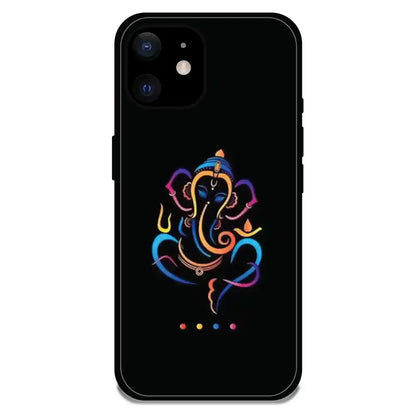 Lord Ganapati - Glossy Metal Silicone Case For Apple iPhone Models