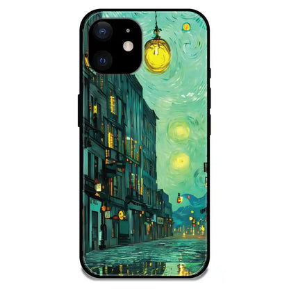 European Art - Glossy Metal Silicone Case For Apple iPhone Models