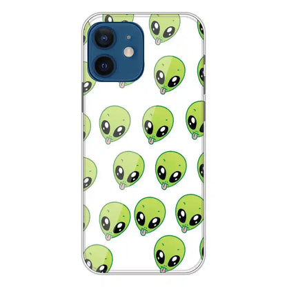 Alien - Clear Printed Silicone Case For Apple iPhone 12 Mini