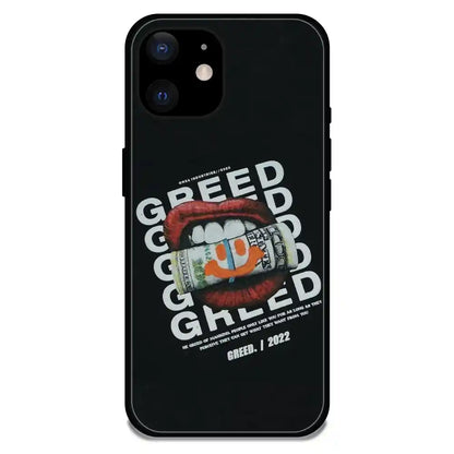 Greed - Glossy Metal Silicone Case For Apple iPhone Models