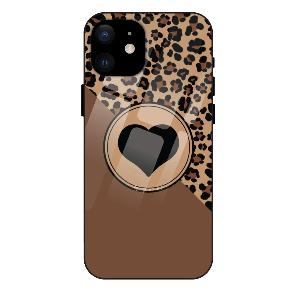 'Black Heart - Glass Case For Apple iPhone 12 Mini