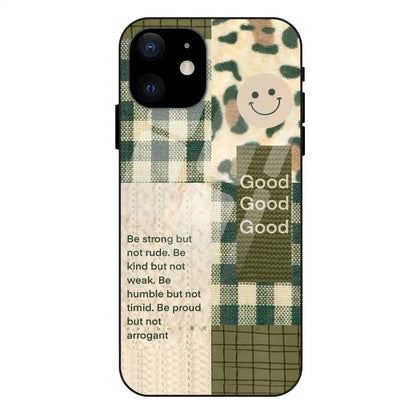 'Patchwork Positivity - Glossy Metal Silicone Case For Apple iPhone 12 Mini