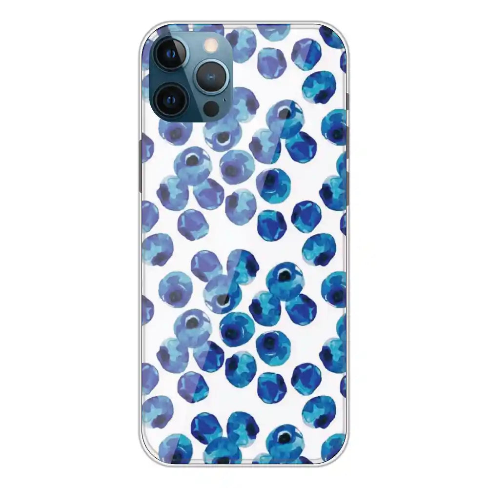 Blueberries - Printed Silicone Case For Apple iPhone 12 Pro Max