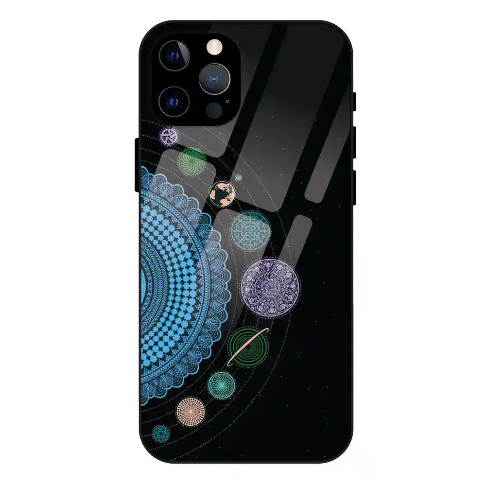 'Saturn Pattern - Glass Case For Apple iPhone 12 Pro
