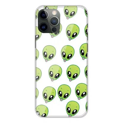 Alien - Clear Printed Silicone Case For Apple iPhone 12 Pro