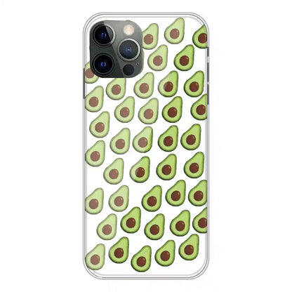 Avocado - Clear Printed Silicone Case For Apple iPhone 12 Pro 