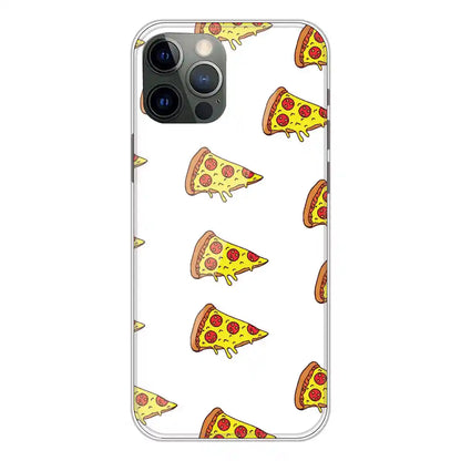 Pizza - Clear Printed Silicone Case For Apple iPhone 12 Pro