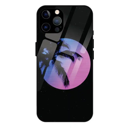'Night Terror Synthwave - Glass Case For Apple iPhone 12 Pro