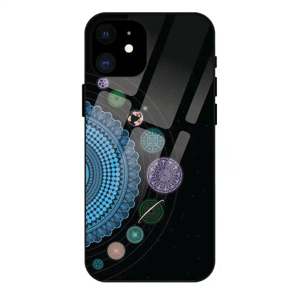 'Saturn Pattern - Glass Case For Apple iPhone 12