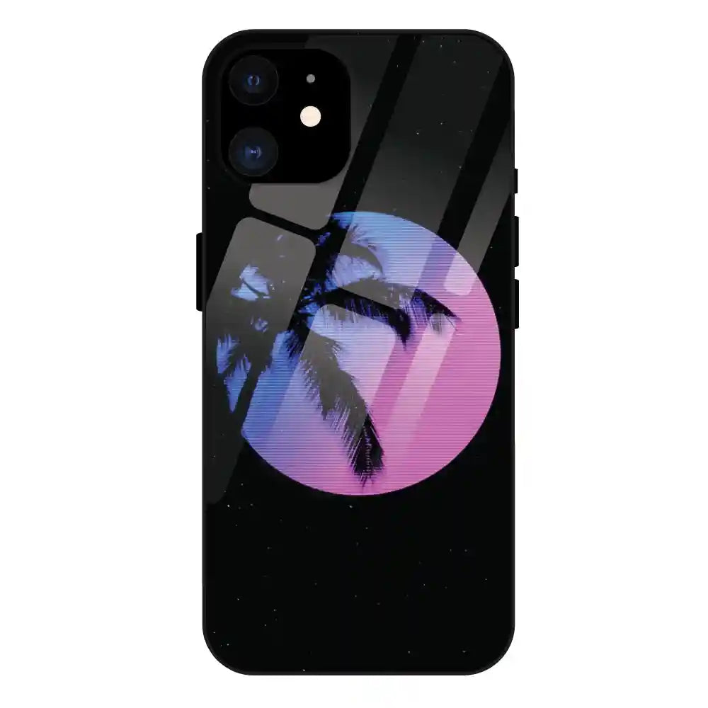 'Night Terror Synthwave - Glass Case For Apple iPhone 12