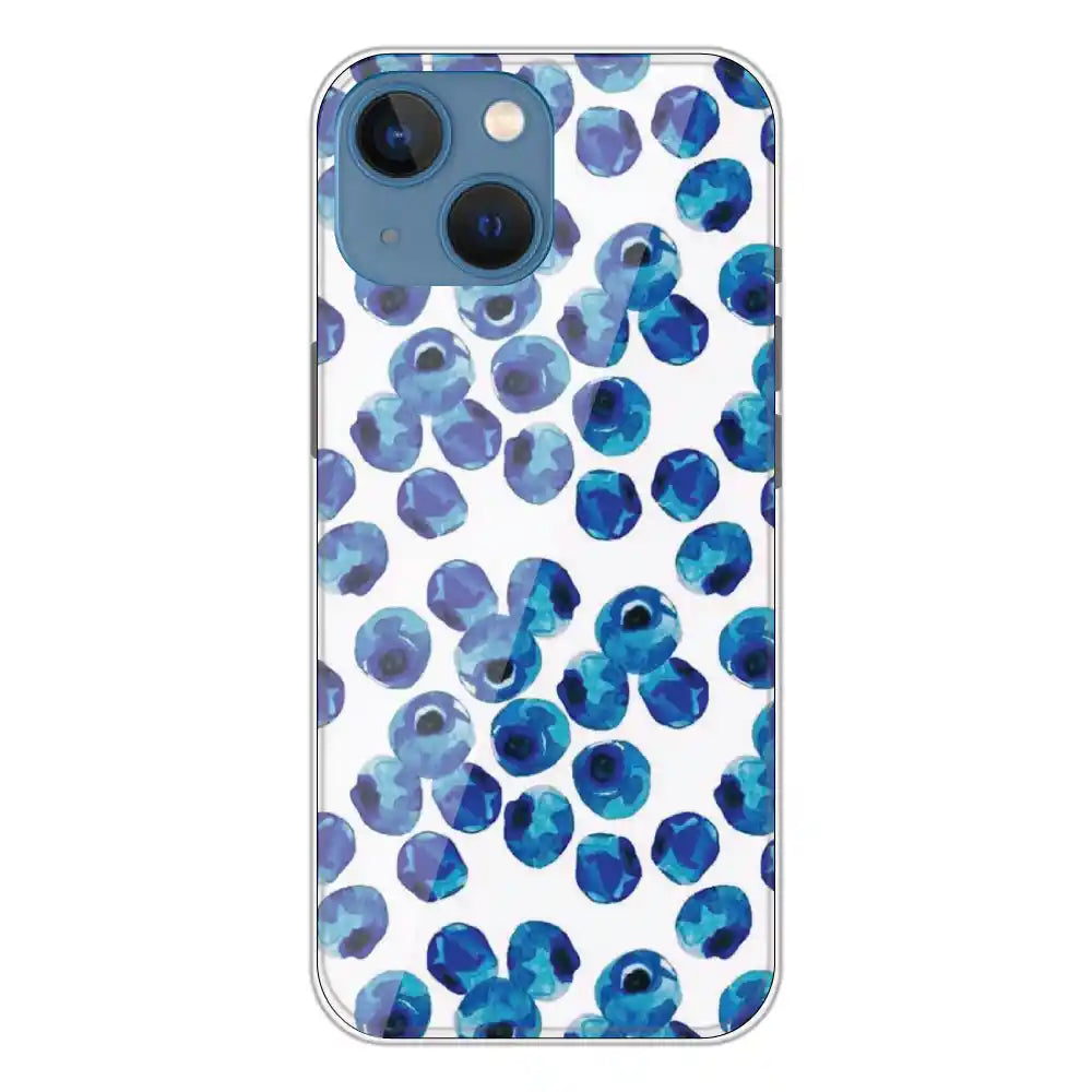 Blueberries - Printed Silicone Case For Apple iPhone 13 Mini