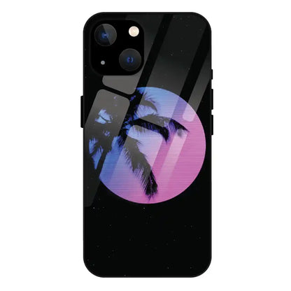 'Night Terror Synthwave - Glass Case For Apple iPhone 13 Mini