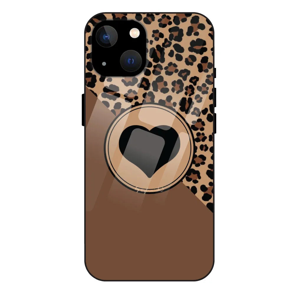 'Black Heart - Glass Case For Apple iPhone 13 Mini