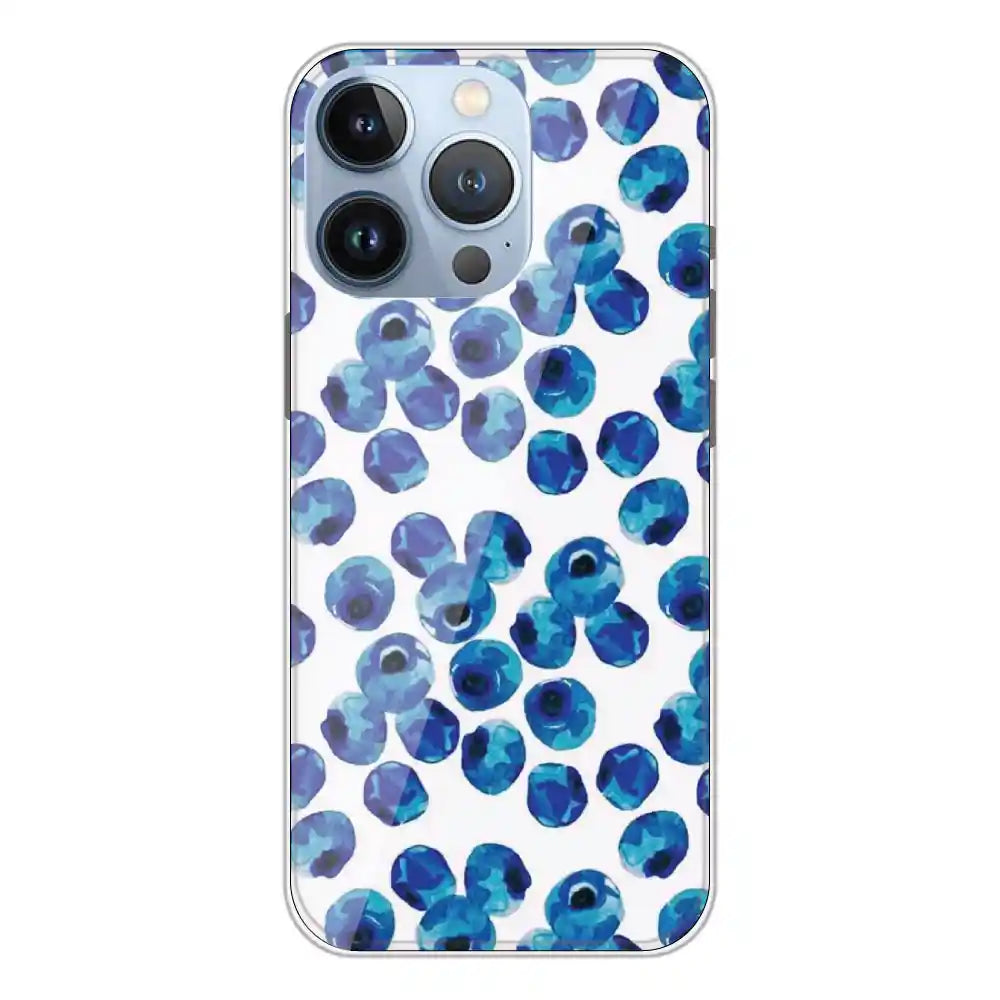 Blueberries - Printed Silicone Case For Apple iPhone 13 Pro Max