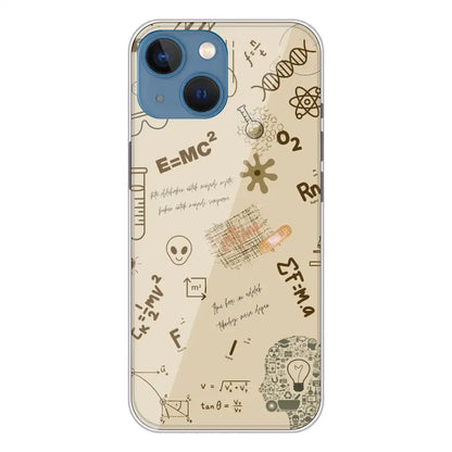 Physics Collage - Printed Silicone Case For Apple iPhone 13 Mini