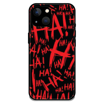 'Ha ! - Glossy Metal Silicone Case For Apple iPhone 13