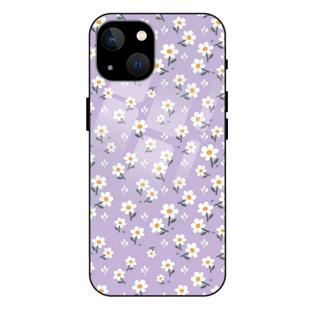 'Lavender Daisy - Glass Case For Apple iPhone 13