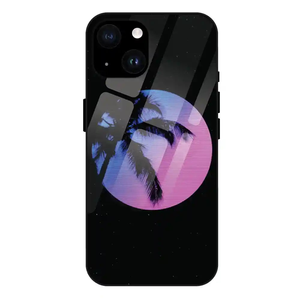 'Night Terror Synthwave - Glass Case For Apple iPhone 14 Plus