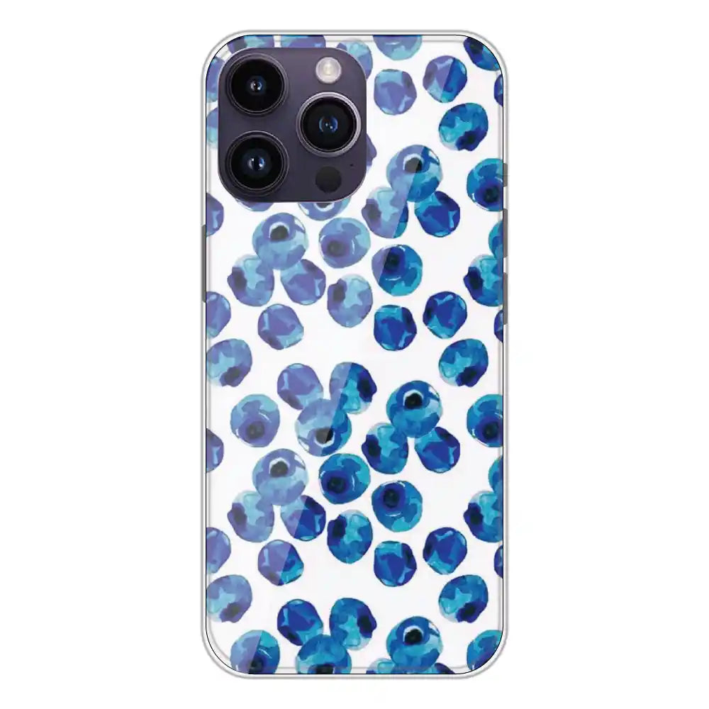 Blueberries - Printed Silicone Case For Apple iPhone 14 Pro Max