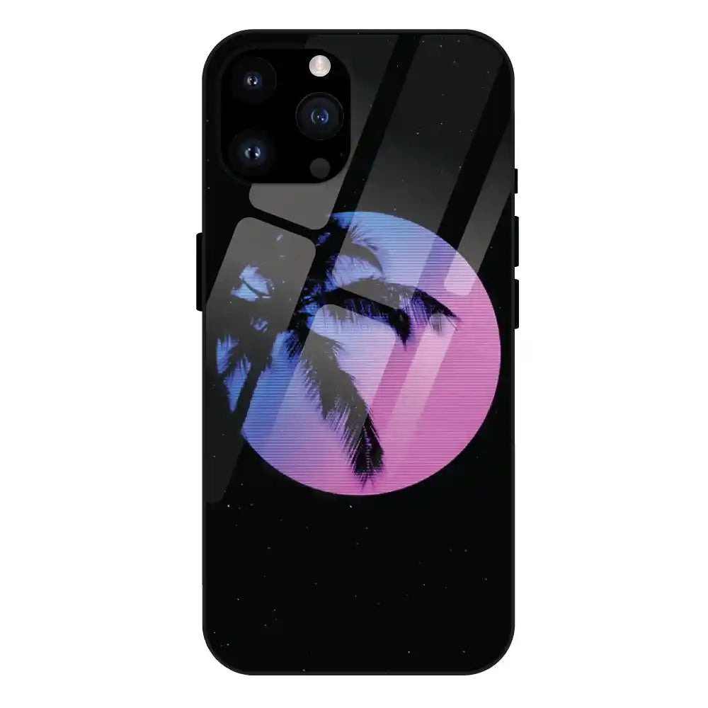 'Night Terror Synthwave - Glass Case For Apple iPhone 14 Pro Max