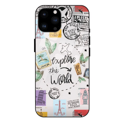 'Explore The World - Glass Case For Apple iPhone 14 Pro Max