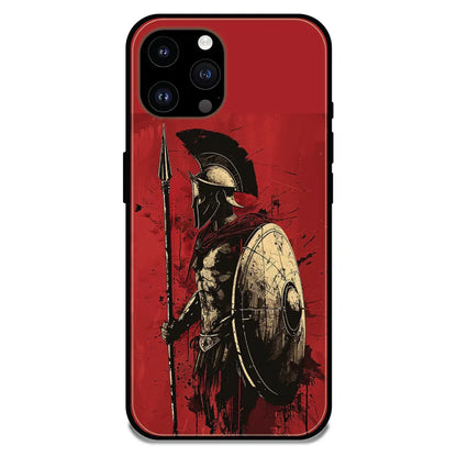 'War - Glossy Metal Silicone Case For Apple iPhone 14 Pro 
