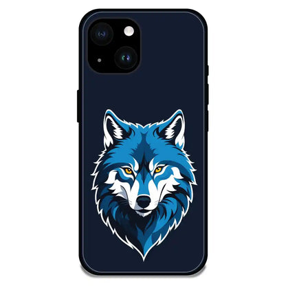 'Lone Wolf - Glossy Metal Silicone Case For Apple iPhone 14