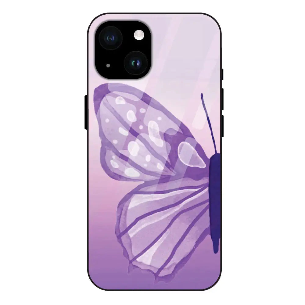 'Butterfly Art - Glass Case For Apple iPhone 14