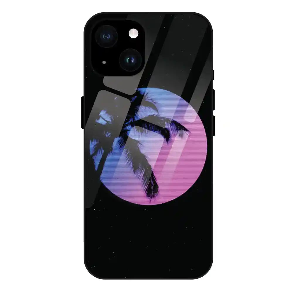 'Night Terror Synthwave - Glass Case For Apple iPhone 14