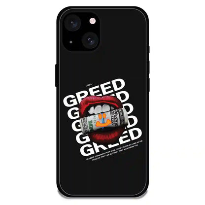 Greed - Glossy Metal Silicone Case For Apple iPhone Models