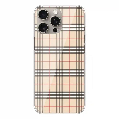 Yellow Checks - Printed Silicone Case For Apple iPhone 15 Pro Max
