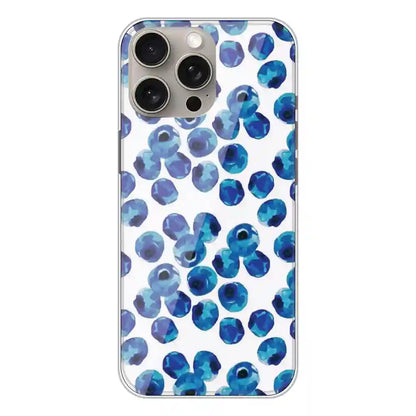 Blueberries - Printed Silicone Case For Apple iPhone 15 Pro Max