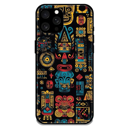 'Crepe Pattern - Glossy Metal Silicone Case For Apple iPhone 15 Pro Max
