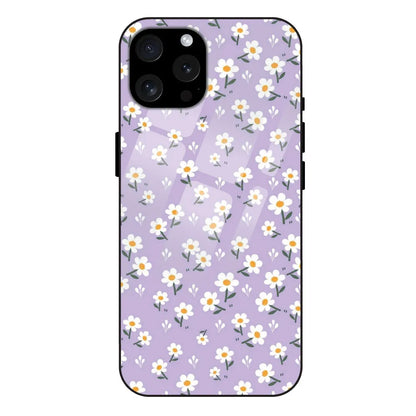 'Lavender Daisy - Glass Case For Apple iPhone 15 Pro