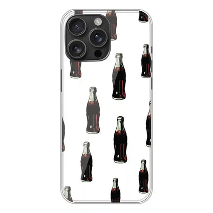 Soft Drinks - Clear Printed Silicone Case For Apple iPhone 16 Pro Max
