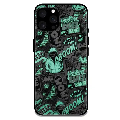 'Boom - Glossy Metal Silicone Case For Apple iPhone 16 Pro