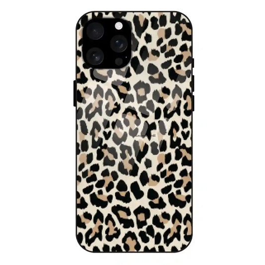 'Leopard Print - Glass Case For Apple iPhone 16 Pro
