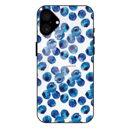 'Blueberries - Glass Case For Apple iPhone 16 Plus