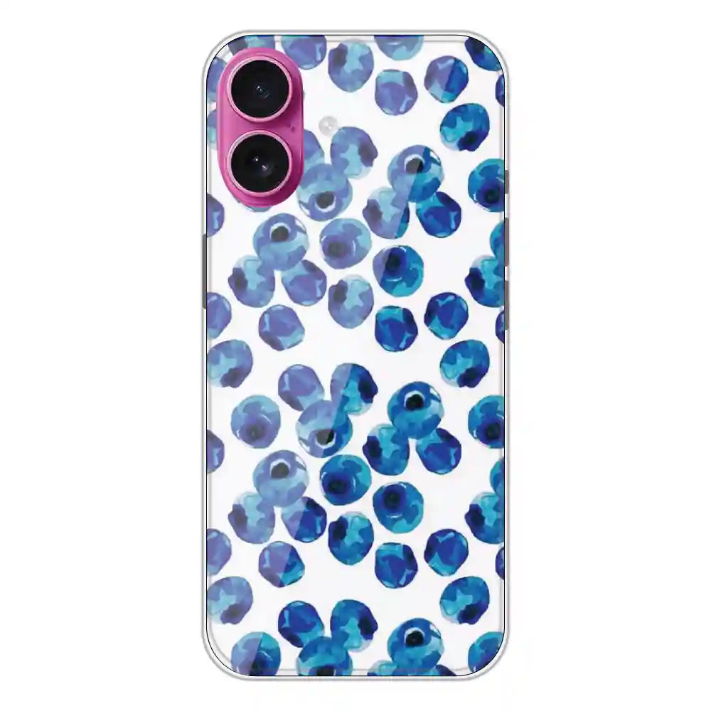 Blueberries - Printed Silicone Case For Apple iPhone 16 Plus