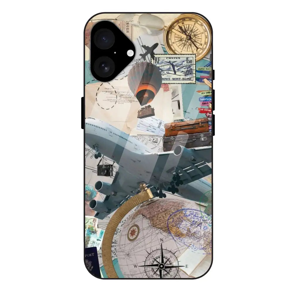 'Around the World - Glass Case For Apple iPhone 16 Plus