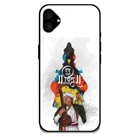 'Lord Vitthal - Glossy Metal Silicone Case For Apple iPhone 16 Plus