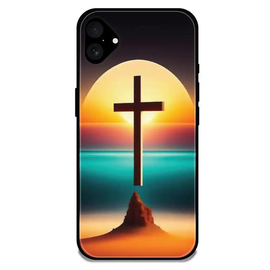 'Jesus Christ - Glossy Metal Silicone Case For Apple iPhone 16 Plus