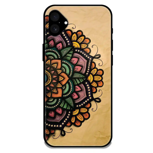 'Mandala Art - Glossy Metal Silicone Case For Apple iPhone 16 Plus