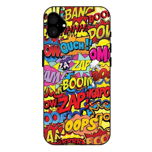 'Comic Pop Art - Glass Case For Apple iPhone 16 Plus