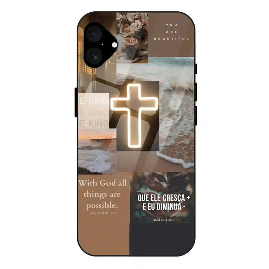 'Jesus Son Of God - Glass Case For Apple iPhone 16 Plus