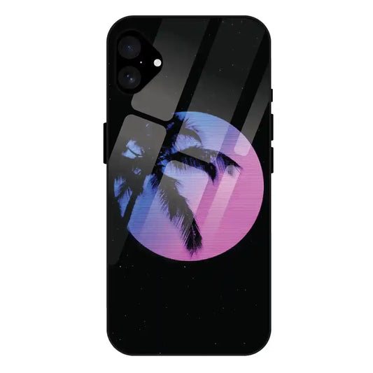 'Night Terror Synthwave - Glass Case For Apple iPhone 16 Plus