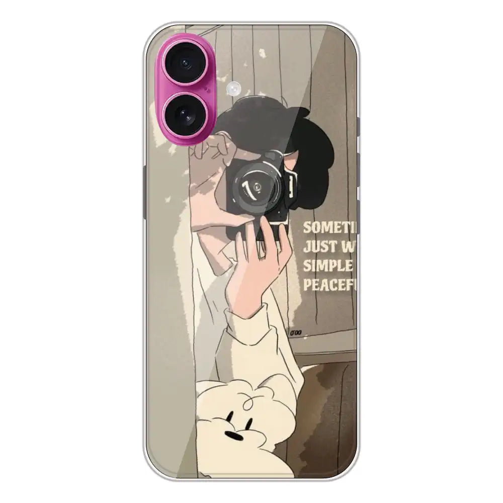 Photographer - Printed Silicone Case For Apple iPhone 16 Plus