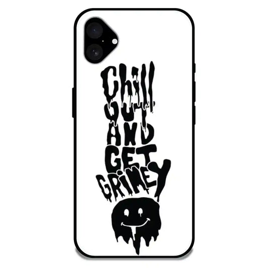 'Chill Out - Glossy Metal Silicone Case For Apple iPhone 16 Plus