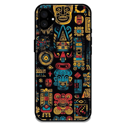 'Crepe Pattern - Glossy Metal Silicone Case For Apple iPhone 16 Plus