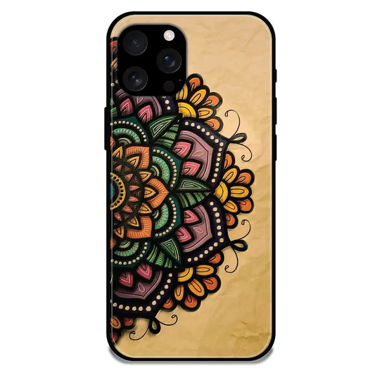 'Mandala Art - Glossy Metal Silicone Case For Apple iPhone 16 Pro Max